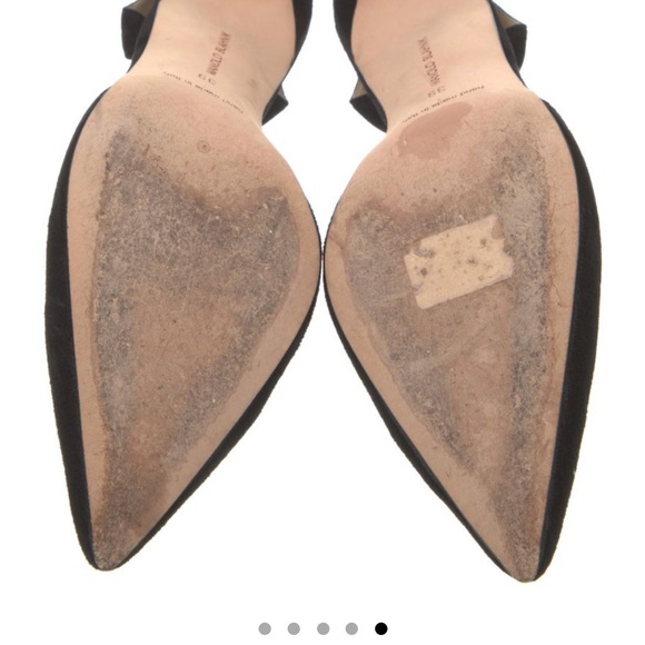 Manolo Blahnik Suede Slingback Pumps 8.5 (39) - Picture 3 of 5